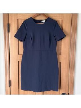 Boden Jersey Mini Shift Dress Navy Blue Women’s size 12L